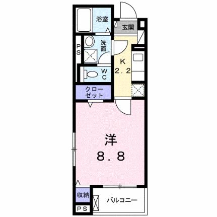 ランドマーク 407｜千葉県木更津市清見台東３丁目(賃貸マンション1K・4階・30.79㎡)の写真 その2