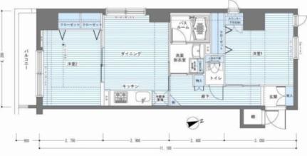 レジディア銀座東 0401｜東京都中央区湊３丁目(賃貸マンション2DK・4階・46.98㎡)の写真 その2