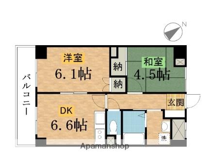 オータムスクウェアヴィレッジ S102｜東京都八王子市左入町(賃貸マンション2DK・1階・42.40㎡)の写真 その2