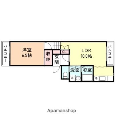 カルムいわせ野 3-G｜富山県高岡市野村(賃貸マンション1LDK・3階・44.60㎡)の写真 その2