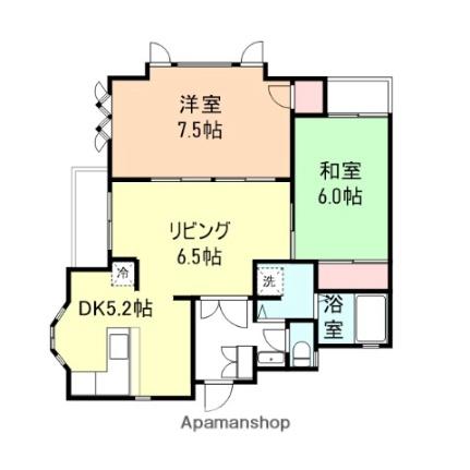 Ｔｏｗｎ　Ｖｉｅｗみなみ 208｜富山県富山市小杉(賃貸マンション2LDK・2階・47.73㎡)の写真 その2
