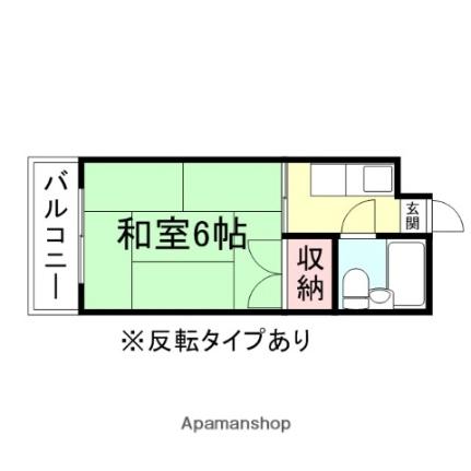 ＨＵハイツ（朋友ハイツ） 407｜富山県富山市安養坊(賃貸マンション1K・4階・16.70㎡)の写真 その2