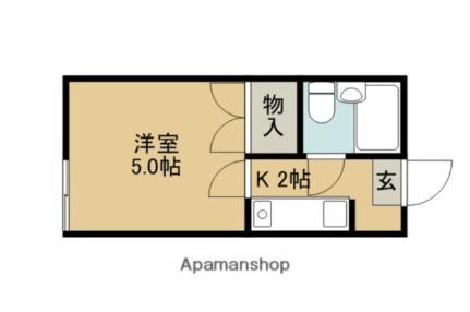 スプリングハイム 2-E｜長野県諏訪市湯の脇１丁目(賃貸アパート1K・2階・14.30㎡)の写真 その2