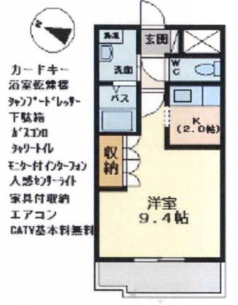 グランシャリオ 101｜静岡県三島市沢地(賃貸アパート1K・1階・29.70㎡)の写真 その2
