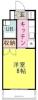望月ハイツ3階3.4万円