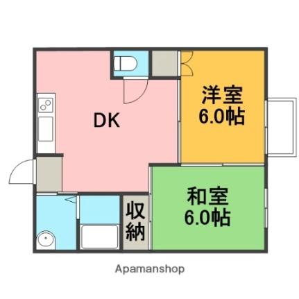 アプローズ萩　II 202｜静岡県三島市萩(賃貸アパート2DK・2階・42.00㎡)の写真 その2