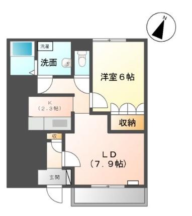 Ｅｘｉａ・Ｇ（エクシア・ジー） 105｜静岡県富士市伝法(賃貸アパート1LDK・1階・41.32㎡)の写真 その2