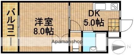 静岡県浜松市中央区若林町(賃貸マンション1DK・3階・25.92㎡)の写真 その2