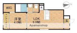 JR東海道本線 浜松駅 バス26分 新橋東下車 徒歩1分の賃貸アパート 1階1LDKの間取り