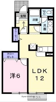 愛知県春日井市高山町１丁目(賃貸アパート1LDK・1階・42.77㎡)の写真 その2