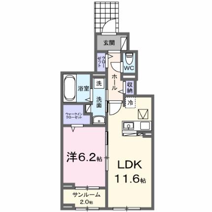 スペチアーレ　トゥレ 102｜大阪府羽曳野市古市２丁目(賃貸アパート1LDK・1階・50.03㎡)の写真 その2