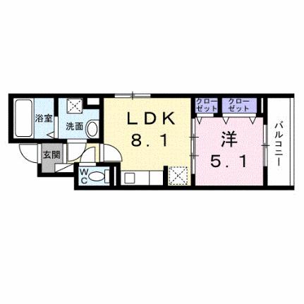 ローデア氷室 202｜大阪府高槻市氷室町２丁目(賃貸アパート1LDK・2階・34.88㎡)の写真 その2