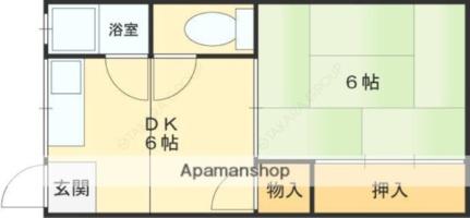堤コーポ 2-B-3｜大阪府八尾市堤町１丁目(賃貸マンション1DK・2階・25.00㎡)の写真 その2