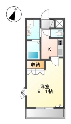 シャングリラI 208｜和歌山県和歌山市府中(賃貸アパート1K・2階・30.00㎡)の写真 その2