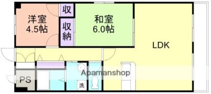 和歌山県和歌山市土入(賃貸マンション2LDK・2階・61.60㎡)の写真 その2