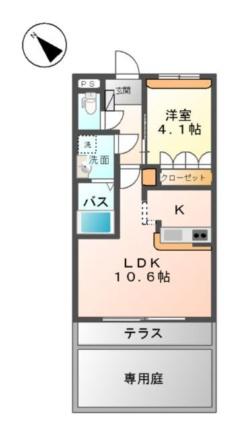 リバレイン 103｜鳥取県鳥取市松並町１丁目(賃貸アパート1LDK・1階・36.00㎡)の写真 その2