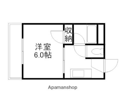 野田レジデンス 207｜岡山県岡山市北区野田２丁目(賃貸マンション1K・2階・17.94㎡)の写真 その2