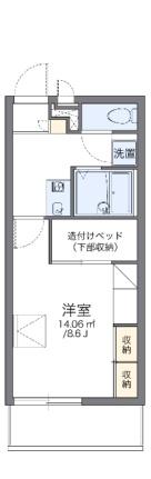 レオパレスクレベール 204｜岡山県岡山市北区新屋敷町２丁目(賃貸マンション1K・2階・23.18㎡)の写真 その2