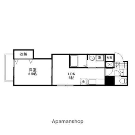 はるなガーデン ｜岡山県岡山市北区中央町(賃貸マンション1LDK・7階・35.00㎡)の写真 その2