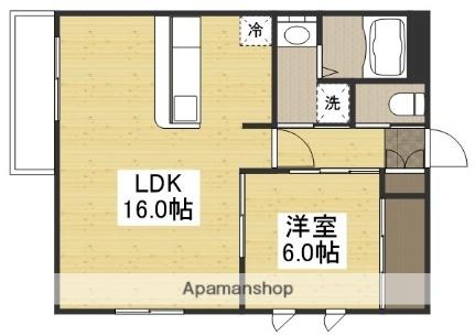 カネツグマンション 307｜岡山県岡山市中区さい東町１丁目(賃貸マンション1LDK・3階・52.00㎡)の写真 その2