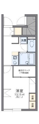 レオパレスアンタレス 104｜岡山県岡山市北区高松(賃貸アパート1K・1階・23.61㎡)の写真 その2