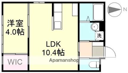 岡山県倉敷市福田町浦田(賃貸アパート1LDK・2階・35.10㎡)の写真 その2