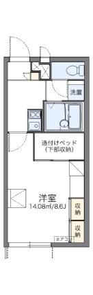 レオパレスルピナス高柳東町 101｜岡山県岡山市北区高柳東町(賃貸アパート1K・1階・23.18㎡)の写真 その2