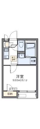 レオネクストヴェンセル 105｜岡山県岡山市北区東古松２丁目(賃貸アパート1K・1階・20.62㎡)の写真 その2