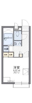 レオパレスウイング新福 206｜岡山県岡山市南区新福１丁目(賃貸アパート1K・2階・20.28㎡)の写真 その2