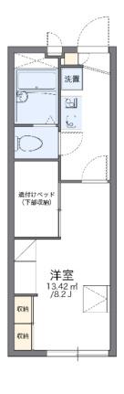 レオパレスオンフルール 102｜広島県福山市神辺町(賃貸アパート1K・1階・22.35㎡)の写真 その2