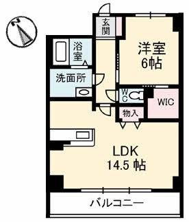 ヴィラシーンＡＢＥ ｜山口県山口市小郡給領町(賃貸マンション1LDK・1階・50.35㎡)の写真 その2