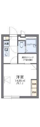 レオパレスｐｉｎｅ　ｃｒｅｓｔ 209｜香川県高松市木太町(賃貸アパート1K・2階・23.18㎡)の写真 その2