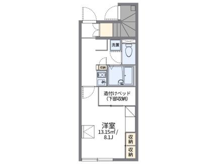 レオパレスダンダンめぐみ 105｜香川県高松市春日町(賃貸アパート1K・1階・23.61㎡)の写真 その2