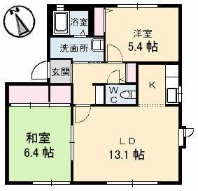 ラフォーレ　Ａ棟 101｜香川県高松市木太町(賃貸アパート2LDK・1階・57.82㎡)の写真 その2