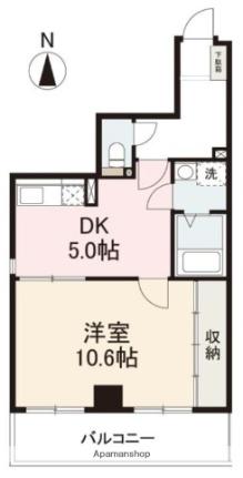 香川県高松市西の丸町(賃貸マンション1DK・6階・44.54㎡)の写真 その2