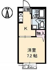 香川県高松市木太町(賃貸アパート1K・1階・24.85㎡)の写真 その2