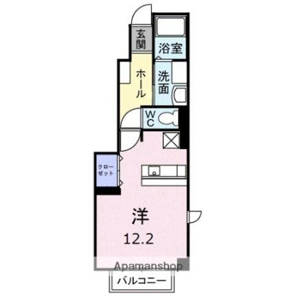 香川県高松市勅使町(賃貸アパート1R・1階・33.15㎡)の写真 その2