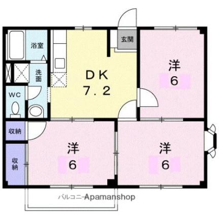 ハイツトミー 101｜香川県高松市高松町(賃貸アパート3DK・1階・52.17㎡)の写真 その2