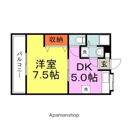 福岡県朝倉市頓田(賃貸アパート1DK・1階・29.60㎡)の写真 その2