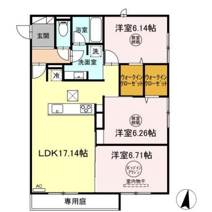 ロイヤルグレース ｜佐賀県鳥栖市宿町(賃貸アパート3LDK・1階・78.25㎡)の写真 その2