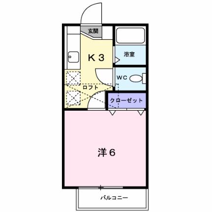 クレールアムール 205｜熊本県玉名市立願寺(賃貸アパート1K・2階・20.00㎡)の写真 その2