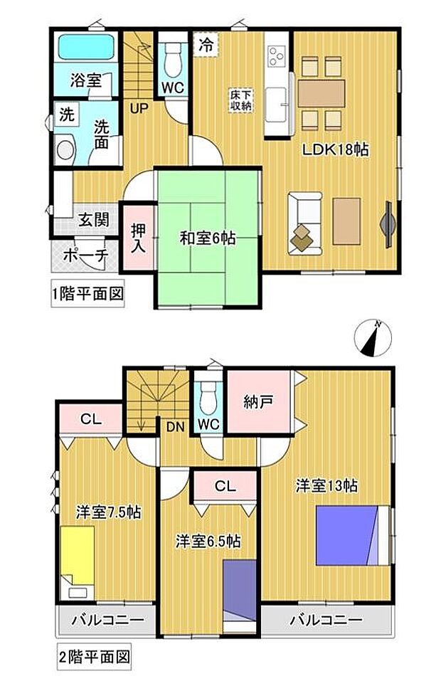 名鉄三河線 高浜港駅まで 徒歩12分(3LDK)の間取り